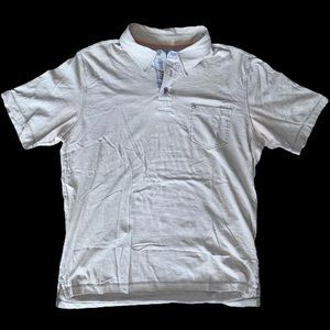 Quiksilver Men’s Silver Polo Shirt Large